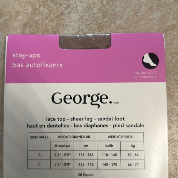 George nude lace top - sheer leg - sandal foot - Picture 3 of 4